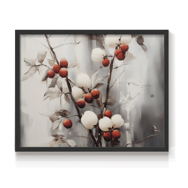 Art de Noël - CMXC III - Reproduction encadrée - Restickable, H 16 po x l 20 po, Noir, noir, noir, noir