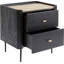 Milano 2 Drawer Bedside Table