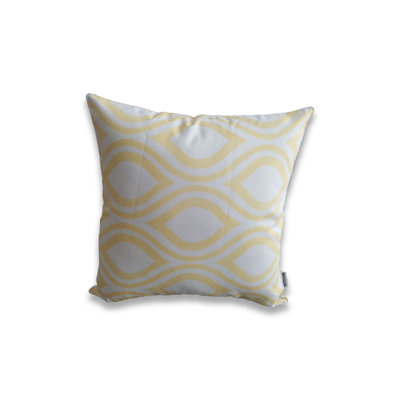 Housse de coussin à imprimé extérieur sur base blanche avec insert