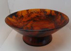 Matte Tortoise Resin Bowl Dia 17.7"