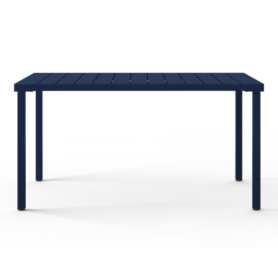 59"×35.4" Outdoor Metal Rectangular Dining Table