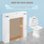 Armoire de rangement au-dessus de la toilette Latitude Run®, économiseur d'espace, organisateur de rangement avec tablette réglable, blanc