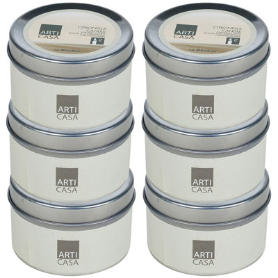 Citronella Scented Tealight Candle with Metal Holder
