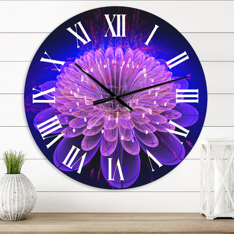 Fractale portail magique XVII - horloge murale moderne, Petit