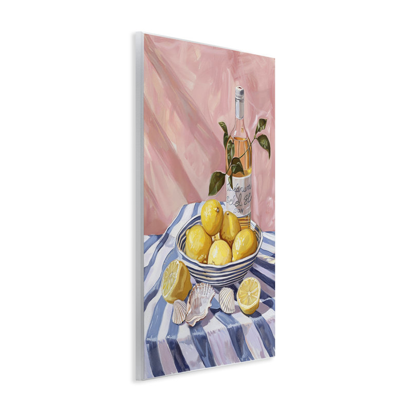  «Summer Fruit & Wine», art mural sur bois par LSR Design Studio, H 15 po x l 10 po