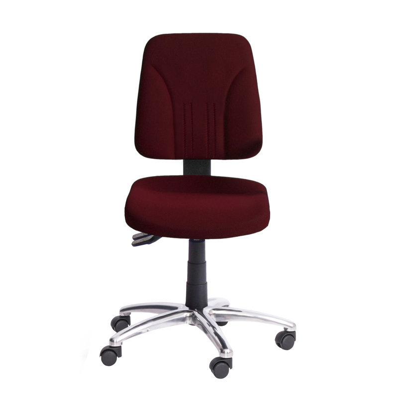 Office Chair, No armrests, Bordeaux