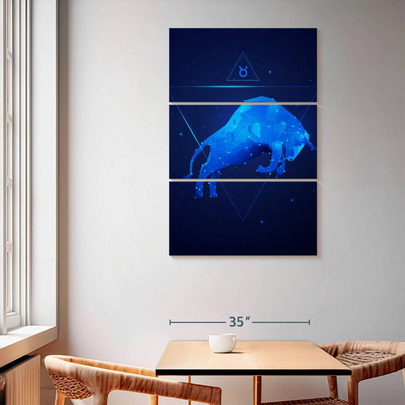 Adella Geometric Taurus, 65" H x 42" W