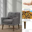 Fauteuil capitonné de 27,5 po Kirilka CAL117-1457135821