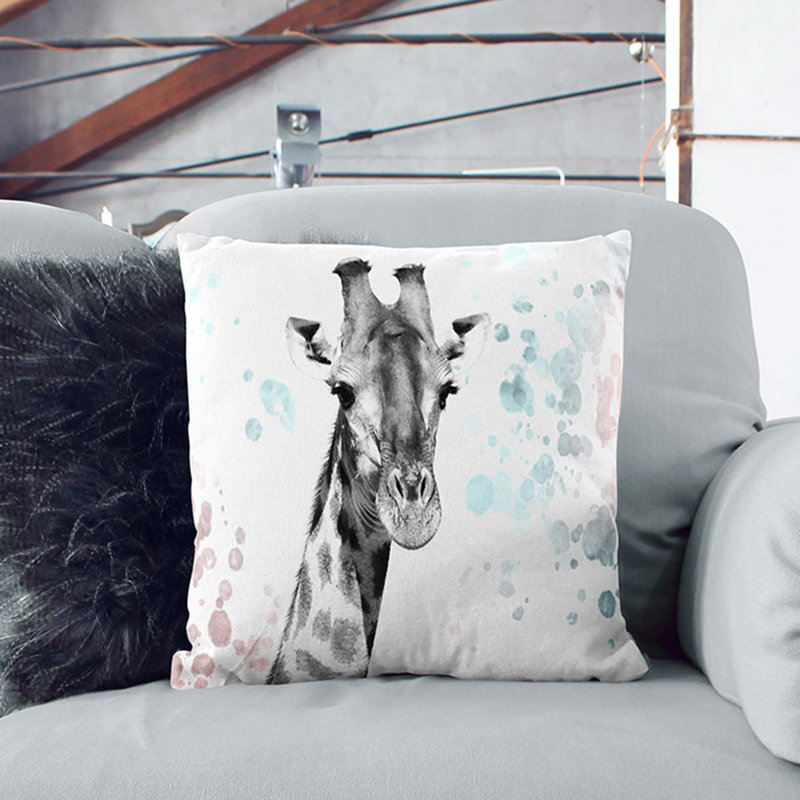 Square Throw Cushion, Black, 40cm H x 40cm W x 15cm D