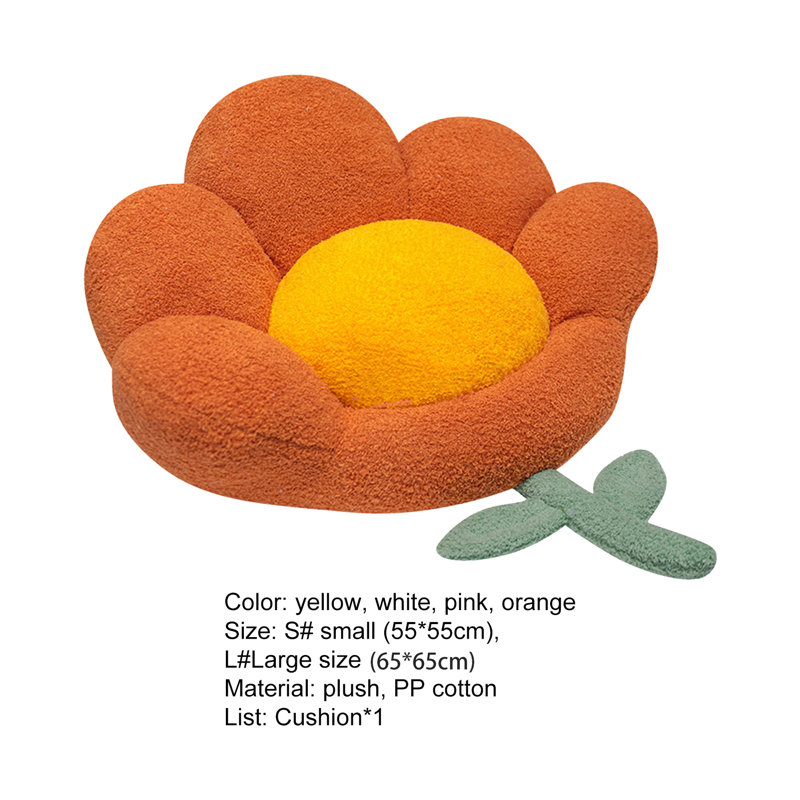 Coussin de siège en forme de fleur Coussin de siège mignon 25 pouces Comfy Lazy