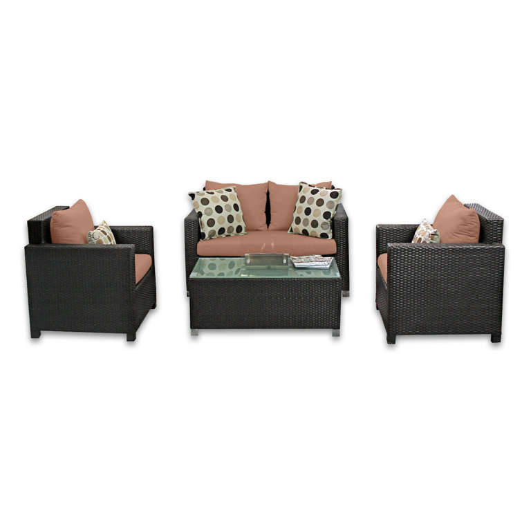 Bali 4 - Person Patio Conversation Sets with Cushions
