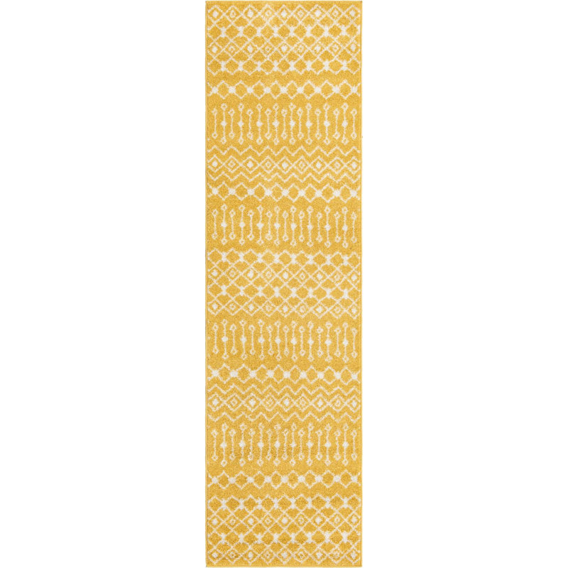 Geometric Indoor Rug, Runner 2'7" x 10'