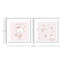 Charmant tableau décoratif en panneau de fibres à densité moyenne (2 pièces), blanc, 13,0 x 26,8 po | 100% panneau de fibres à densité moyenne de 0,1 po d'épaisseur, structure en PVC (0,9 po) | Décoration de chambre de bébé et de chambre de bébé idéale, conception adorable-421354073
