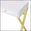 Bureau de coiffeuse Coleen avec miroir et plateau à bijoux, élégance moderne pour le toilettage et le rangement de la chambre à coucher