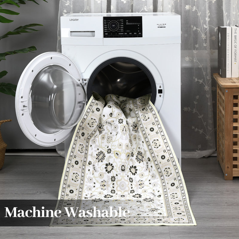 Tapis rectangulaire Damiel avec envers antidérapant, Rectangle 8 pi x 10 pi
