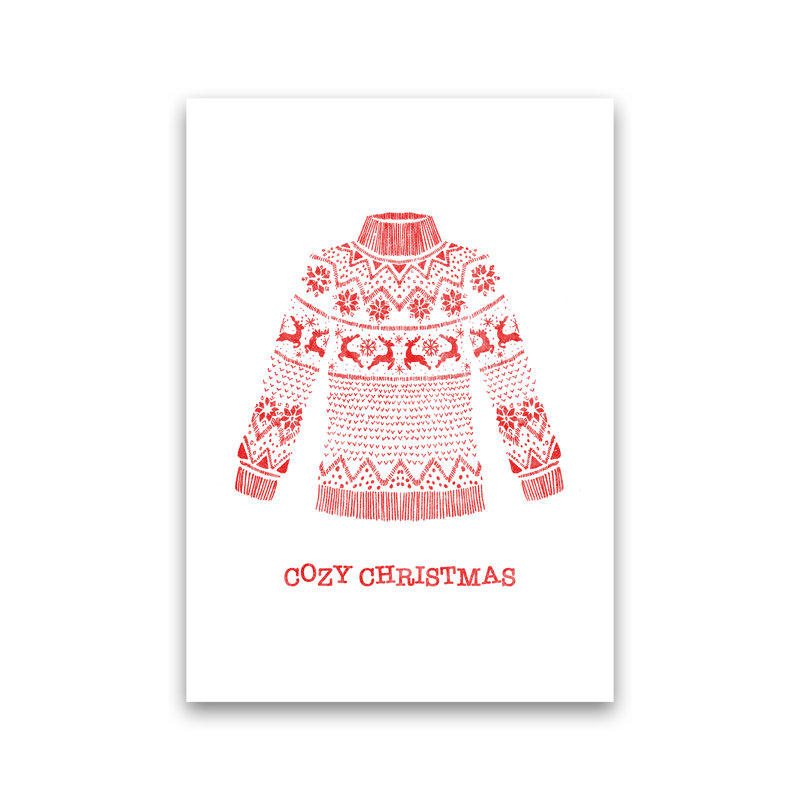 Cozy Christmas - Print, No Framed, 84cm H x 60cm W x 1cm D