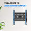 Tilting Wall Mount For 15-40" Tvs & Monitors, Universal Tilt TV Wall Mount, VESA 75X75 To 200X200mm, Tilt (-10° To +5°) Tilting Brackets W 110 Lb Capacity, Low Profile Flat Wall Mount Bracket By GABOR