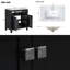 Meuble-lavabo moderne 30 po avec lavabo en céramique, portes à fermeture douce et rangement intelligent-1264848799