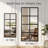 Modern Window Mirror, Glass and Metal Window Pane Inspired Wall Mirror, Aluminum Frame Full Length Mirror-607085579