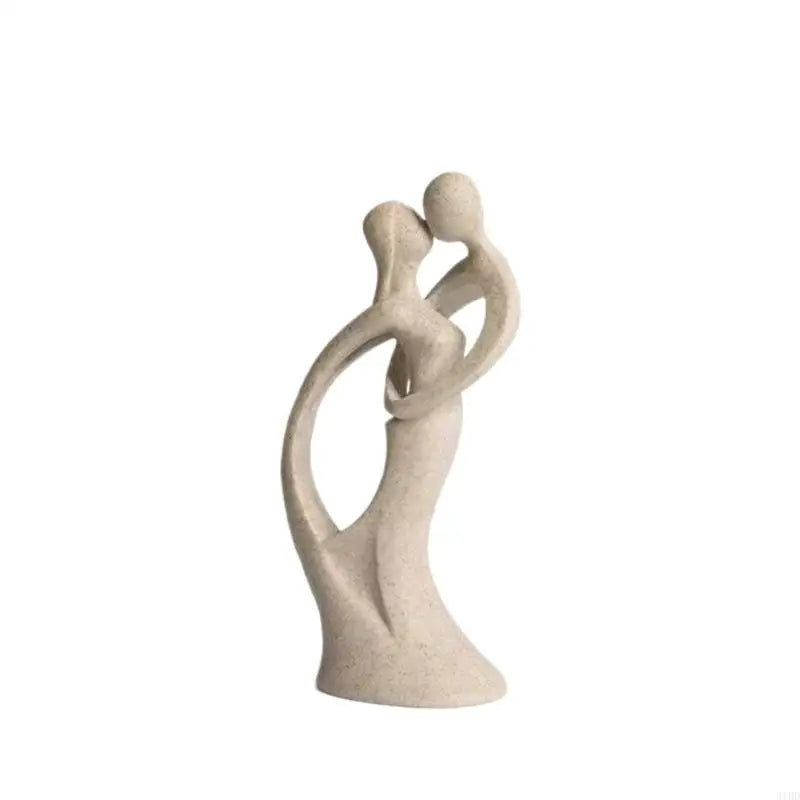 Abstract Kissing Couple Figurine
