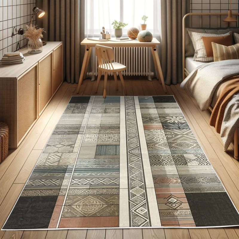 Machine Printed 152cm X 76cm Area Rug