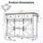 Sliding Door Kitchen Island With Power Outlet And  Drop Leaf&Spice Rack-2024053154