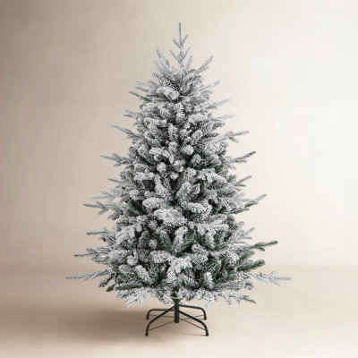 Frosted Pre-Lit Pine Christmas Tree