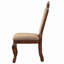 Chaise d'appoint en tissu et cerisier