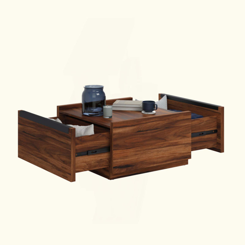 Table basse, Marron foncé