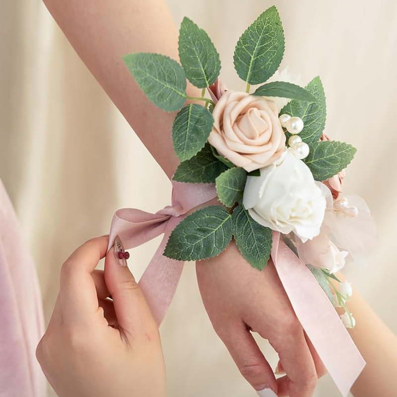 2 pièces fleurs de mariage, fleurs artificielles