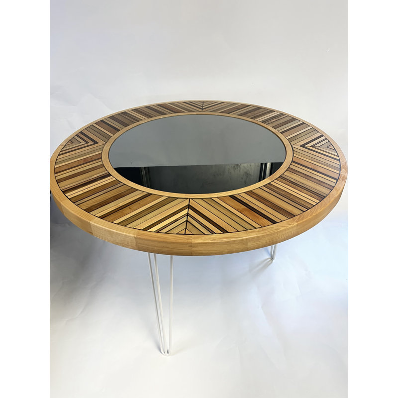 Table ronde en verre ou miroir