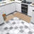 Kitchen Floor Mats, Washable, Polyester, Non-Skid, 2 PCS Set-1649704091