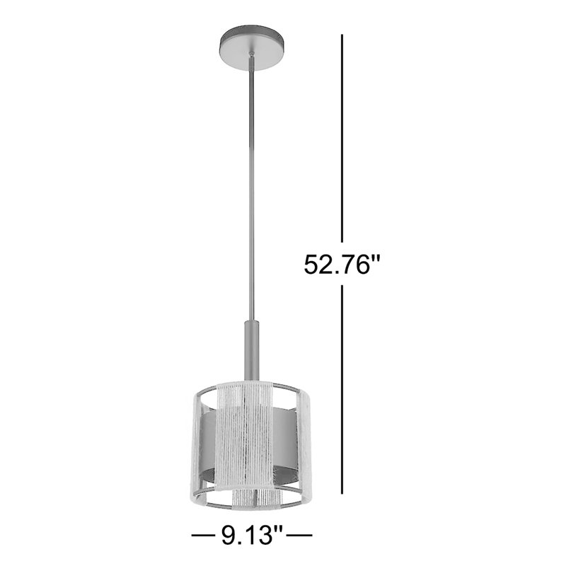 Luminaire suspendu tambour 1 lumière Galerie