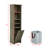 Bathroom Hamper Storage In Grey, 63.8" Tall, 4 Adjustable Shelves. Functional Cabinet For Small Home Living Rooms Grey Areas - 64" Tall With Shelves & Laundry And Useful