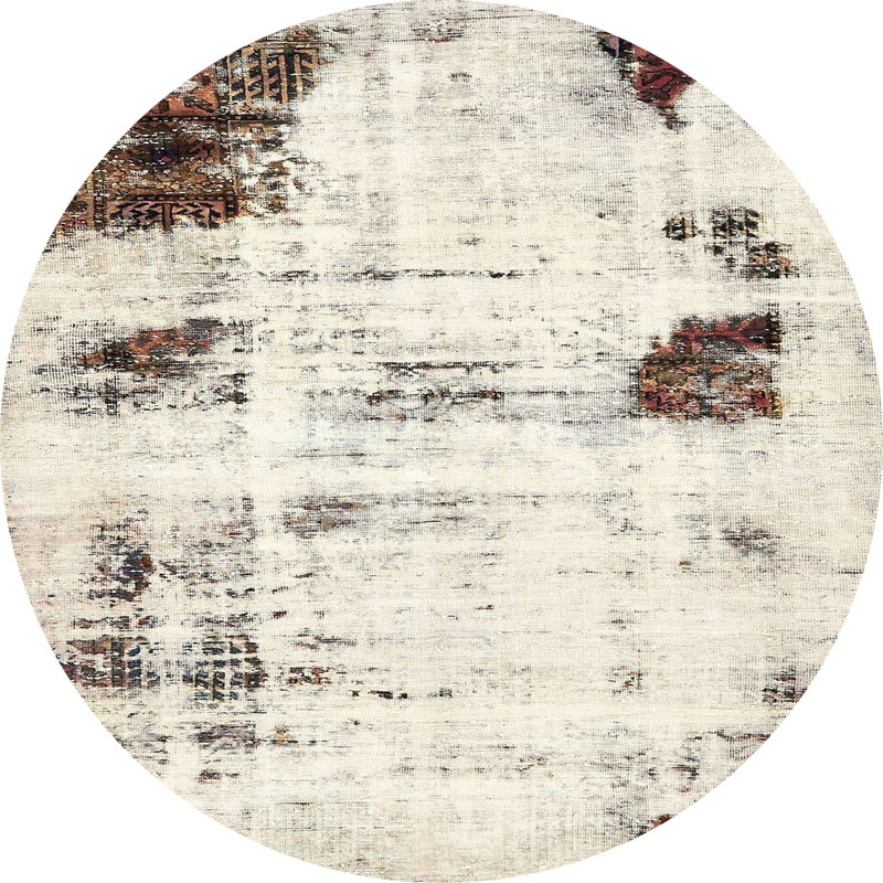 Tapis abstrait moderne 5604, Rond 8 pi