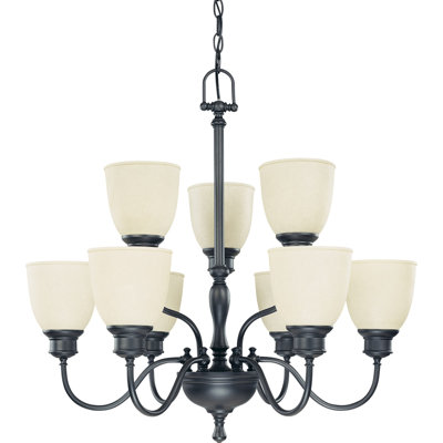 Lustre à niveaux 9 lumières Kaelin