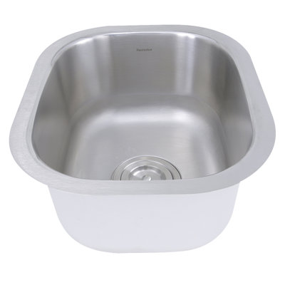 Quidnet 15'' L Undermount Single Bowl Stainless Steel Kitchen Sink