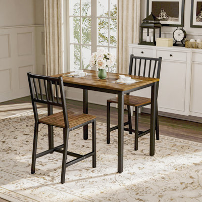 Table de bar avec 2 chaises de salle à manger