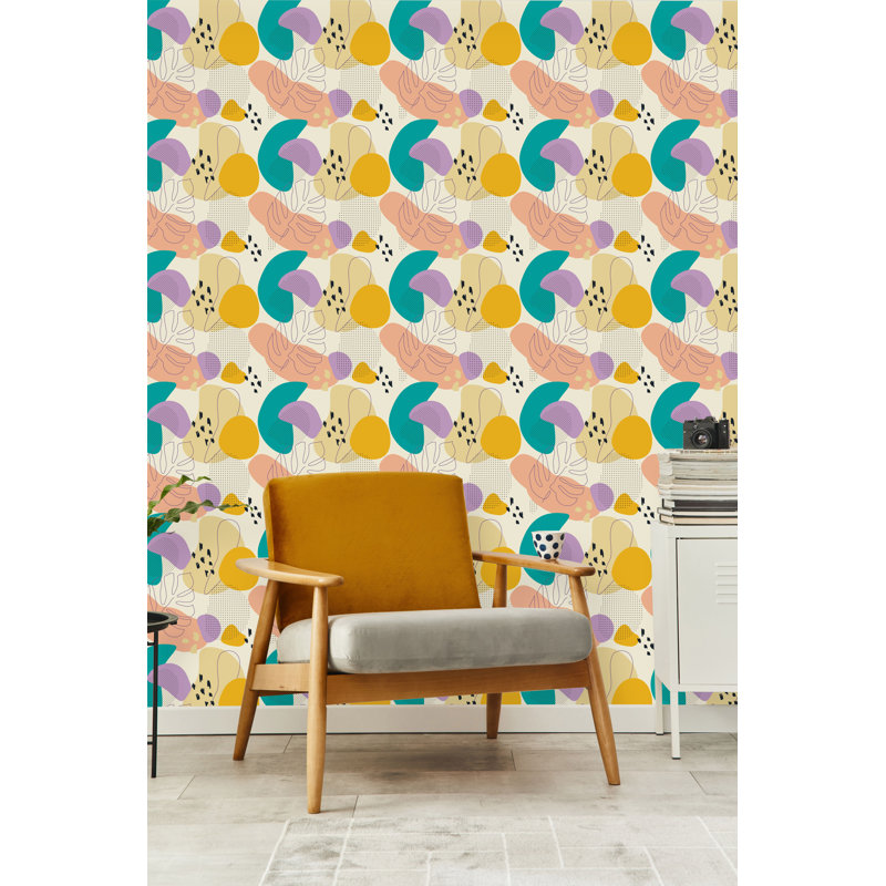 Panneau de papier peint Erhard, L 10,4 po x L 25 po, Papier