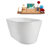 53.9'' x 29.3'' Freestanding Soaking Acrylic Bathtub-95288445