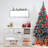 Sanchez 47.2" 3-Tier Console Table with Storage and Shelves,Narrow Buffet Table with Faux Marble