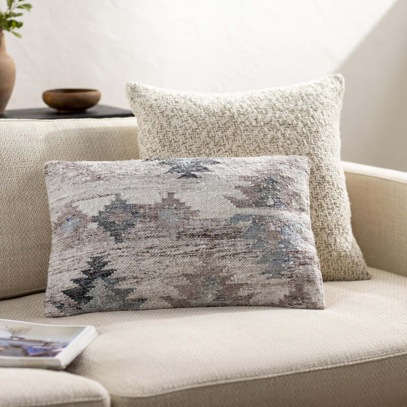 Alyssa Ikat Reversible Throw Pillow, 18"H x 18"W, Down Blend