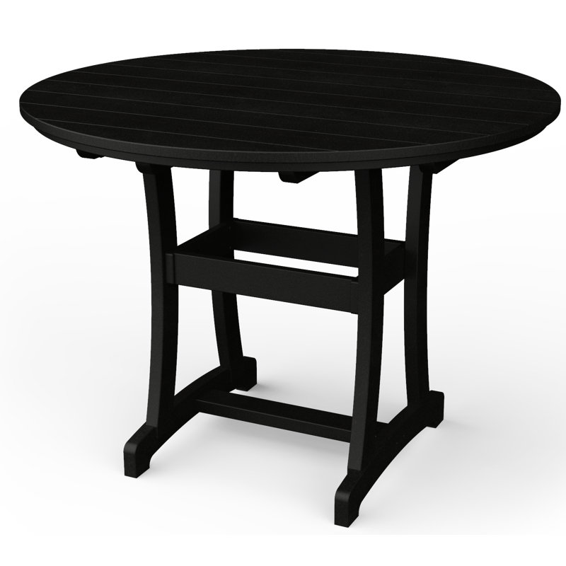 Table de bar Stella, H 54 po x l 54 po x P 54 po, Noir