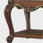 Honey oak side table with base