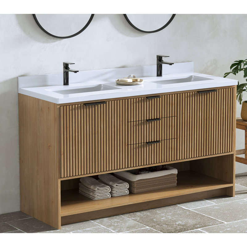 Ensemble de meuble-lavabo 55 po Maxbano, 55", Sapin météo