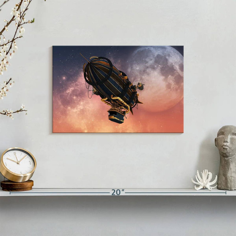 Mehar Steampunk Zeppelin, 8" H x 12" W