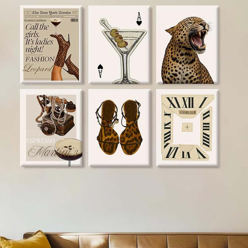 6 Piece Wrapped Canvas Print