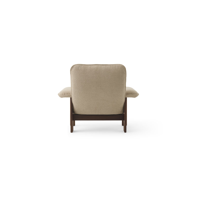 Brasilia Lounge Chair, Walnut, Bouclé 02 Acrylic