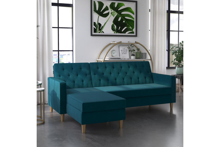Liberty 84" Wide Reversible Sleeper Sofa & Chaise