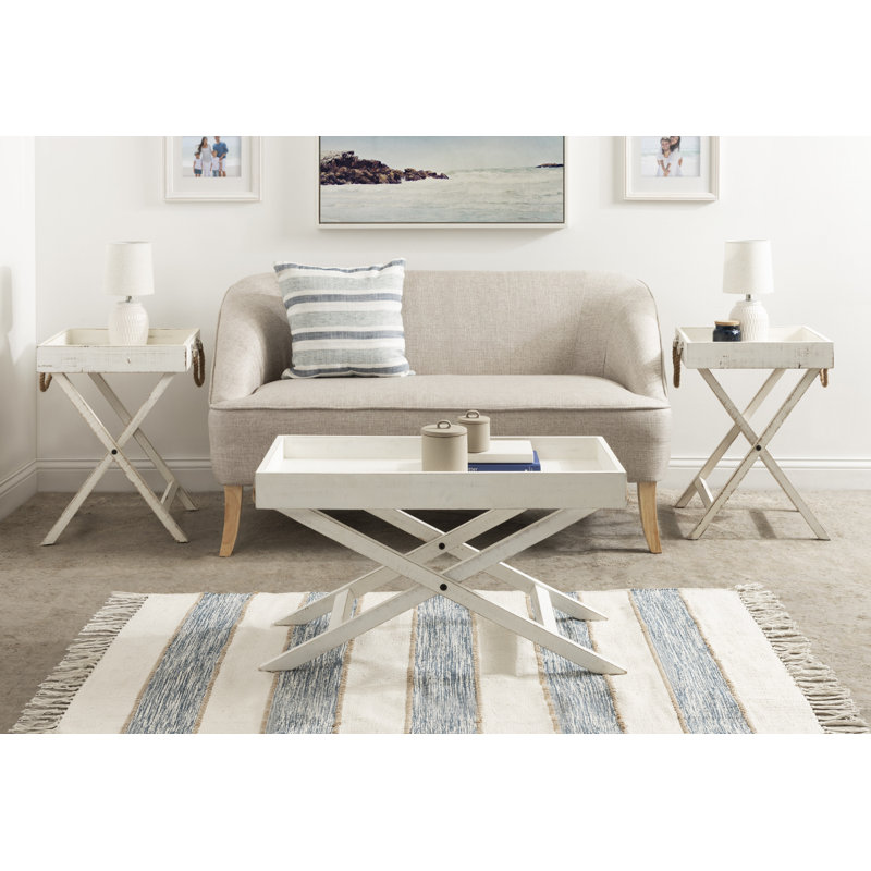 Table basse en bois massif Allotey